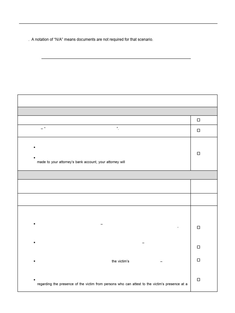 VC F Claim Form Document Checklist | PDF | Legal Guardian | Pension
