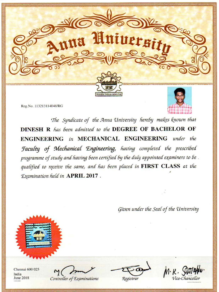 Final Certificate | PDF