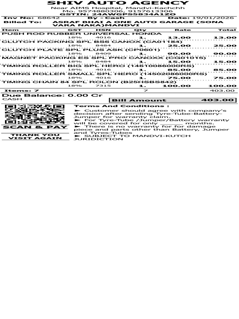 InvoiceC68642 190126 110915 | PDF