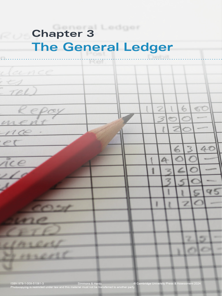 CH 3 The General Ledger | PDF | Debits And Credits | Banks