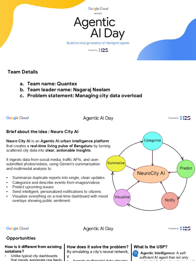 Idea Submission Deck - Agentic AI Day | PDF | Artificial Intelligence ...