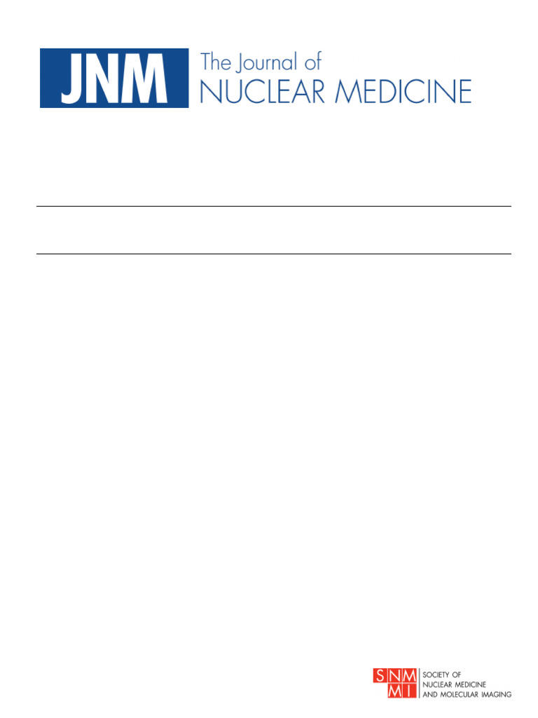Nuclear Medicine Journal | PDF | Ct Scan | Positron Emission Tomography