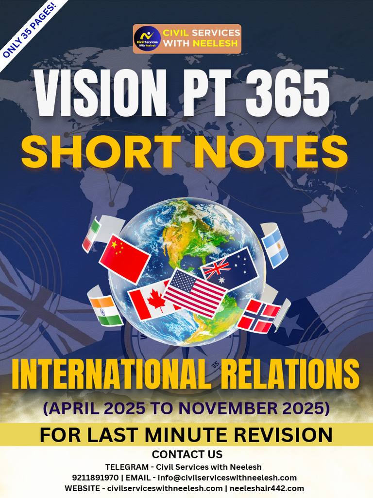 International Relation PT 365 Short Notes | PDF | International ...