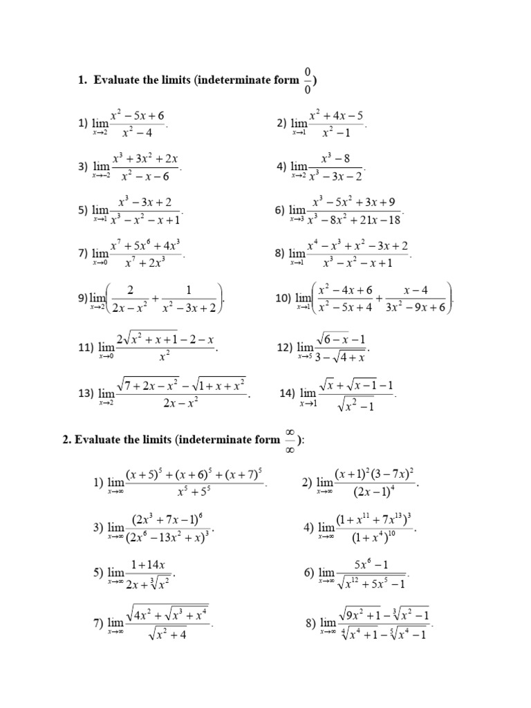 HW (Function, Limit, Continuity) | PDF | Chess Theory | Chess