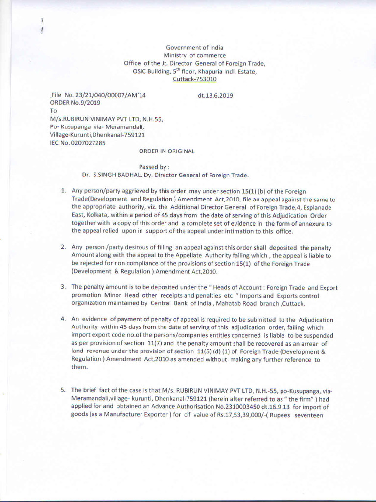 Order | PDF | Government | Justice