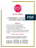 Stop Auto Theft