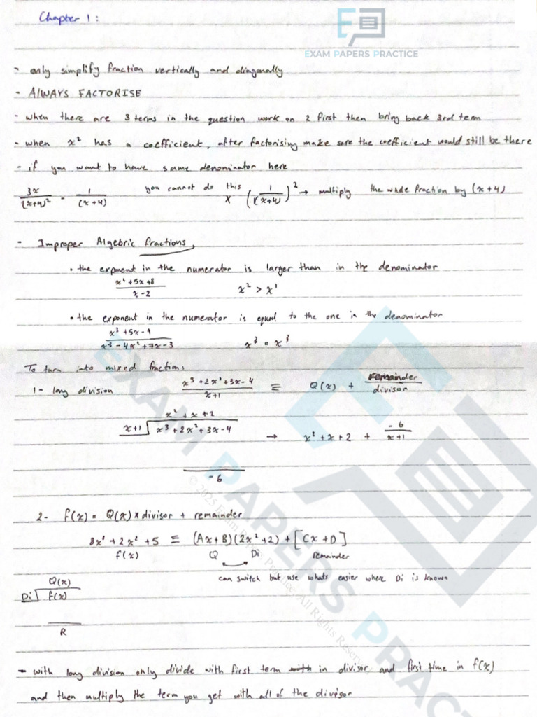 P3 Revision Notes | PDF