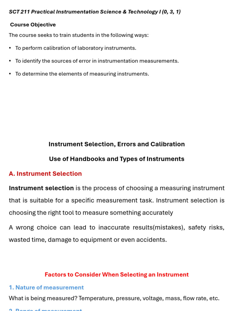 Practical Instrument Sci | PDF | Temperature | Thermometer