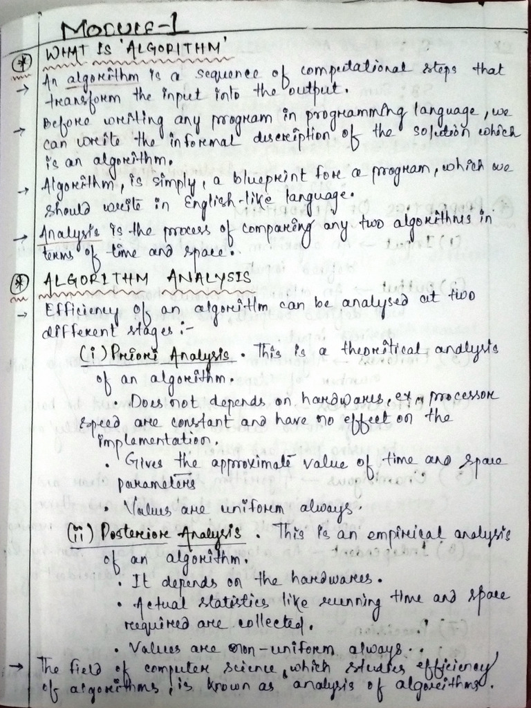 DAA Notes by KRISHI (Contd.... 1) | PDF