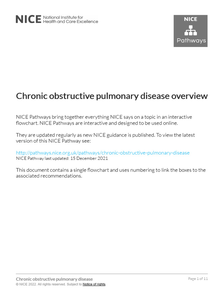 Chronic Obstructive Pulmonary Disease Chronic Obstructive Pulmonary ...