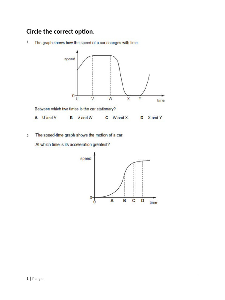 IG1 Test Kinematics | PDF