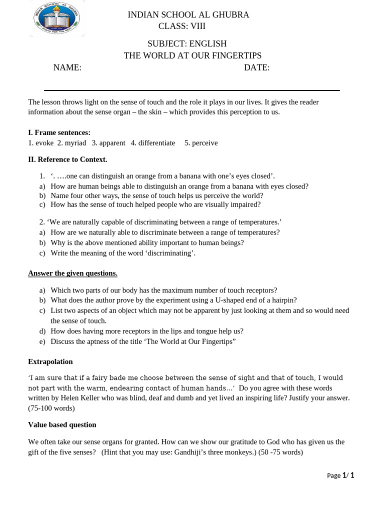 3 QB - The World at Our Fingertips | PDF
