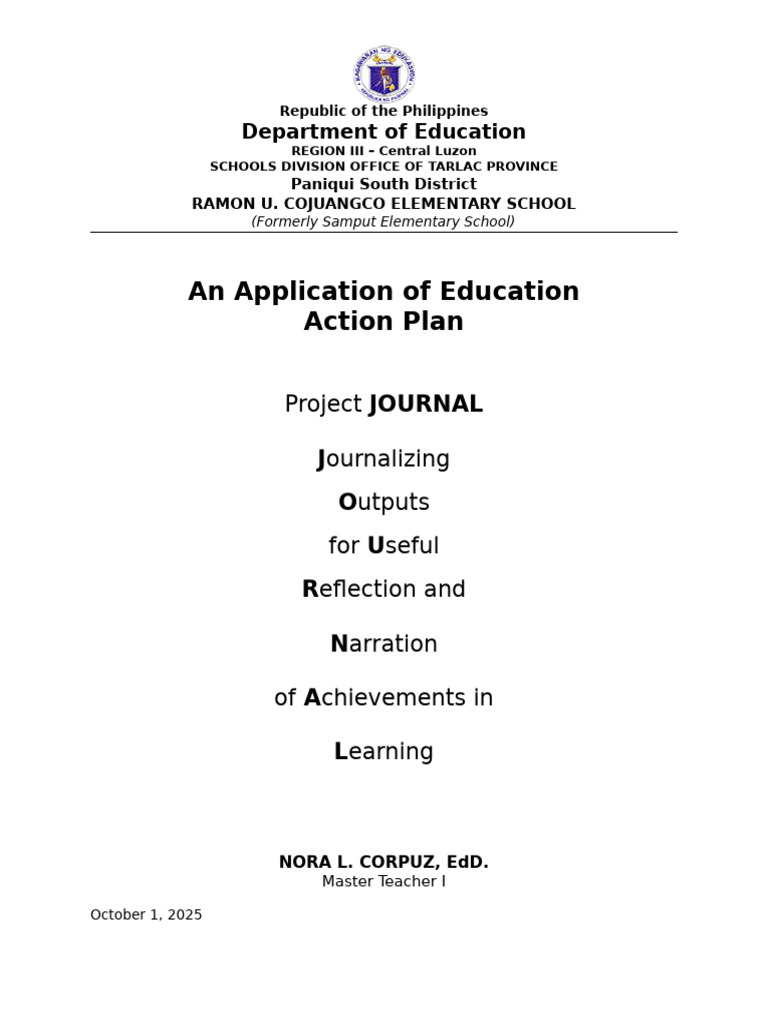 Project Journal Final | PDF | Teachers | Human Communication