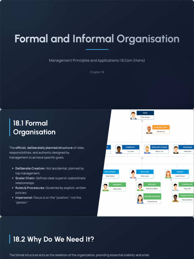 Formal and Informal Organisation | PDF