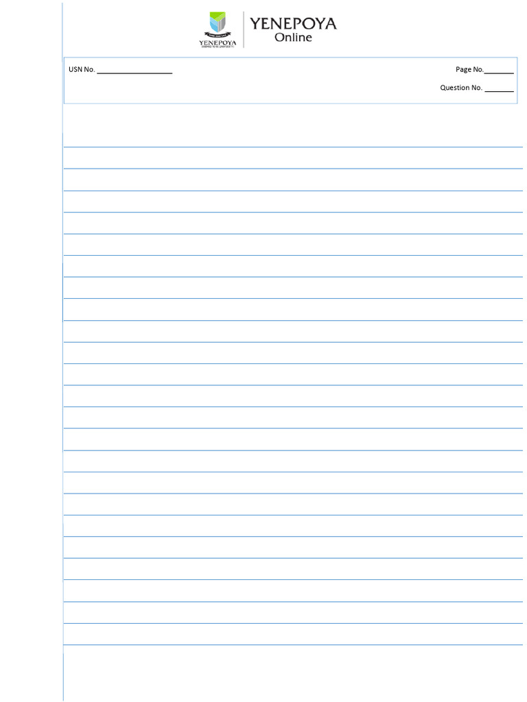 Online Exam Answer Sheet Template. | PDF