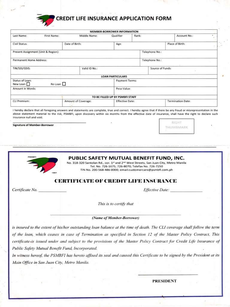 Loan Form 5of5 Cli - 260213 - 094555 | PDF | Life Insurance | Insurance