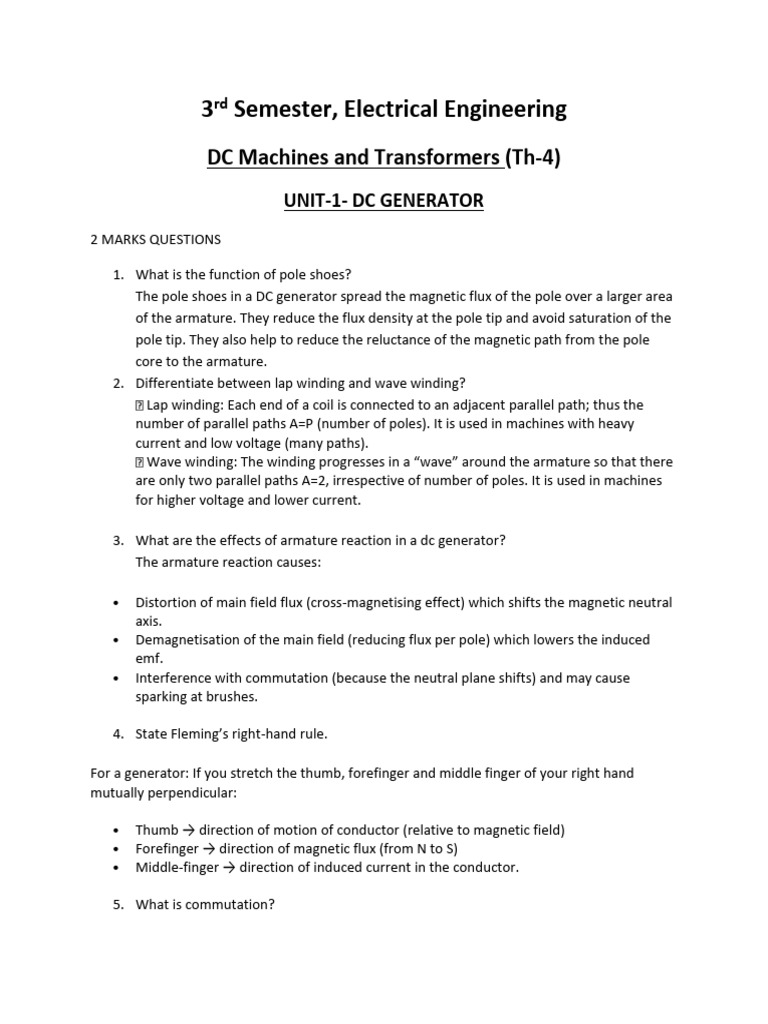 690c86d1af1b63rd Semester, Electrical Engineering Th-4 | PDF ...