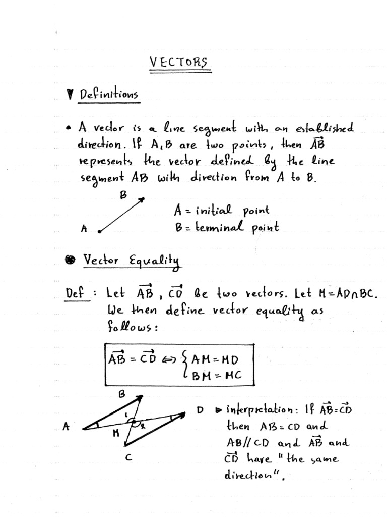 Vectors | PDF