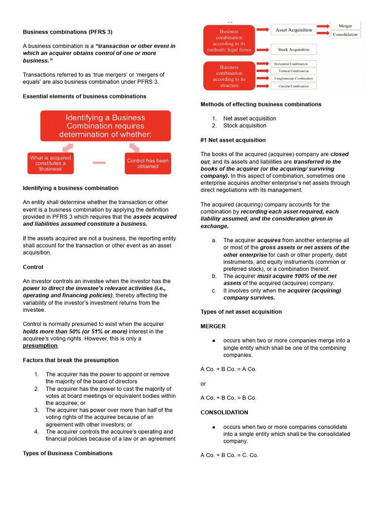 02 Business Combinations | PDF | Mergers And Acquisitions | Equity ...