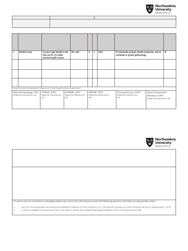 KB7052 Risk Assessment | PDF | Risk Assessment | Risk