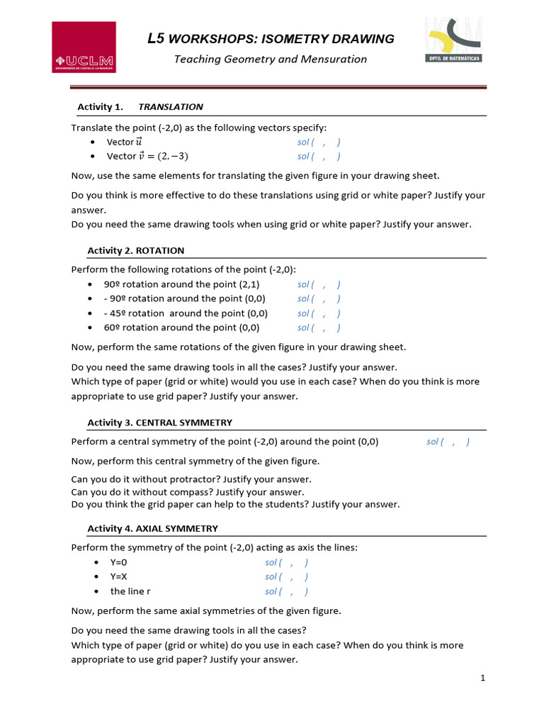 Drawing Workshop | PDF | Rotation | Theoretical Physics