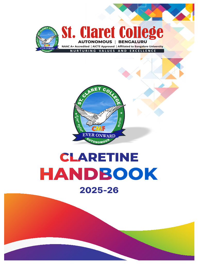 Handbook 2025 26 | PDF | University And College Admission | Academic Degree