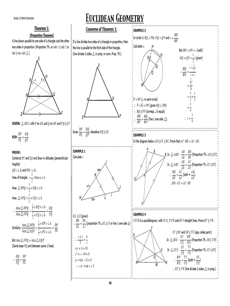 g12-10 Ration and Proportion | PDF | Circle | Triangle