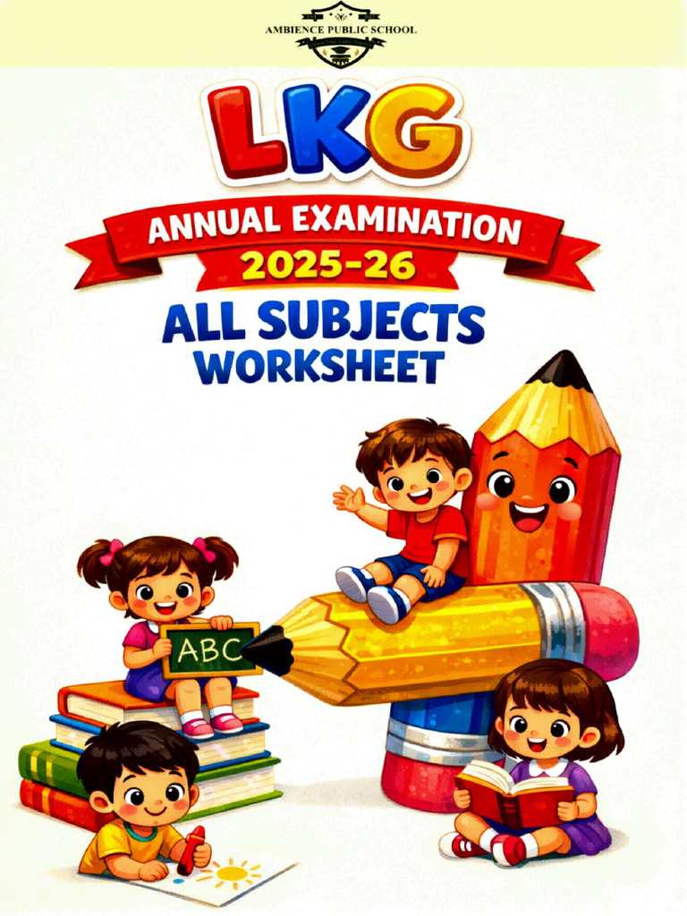 Class - LKG Annual Examination Worksheets | PDF