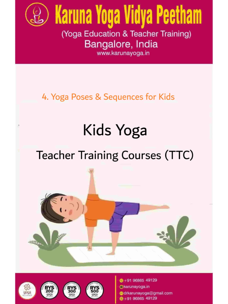 Yoga Poses & Sequences For Kids | PDF | Asana | Yoga