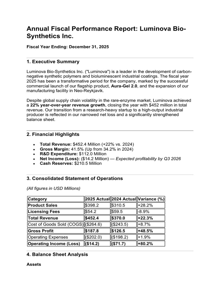 Annual Fiscal Performance Report | PDF | Revenue | Expense