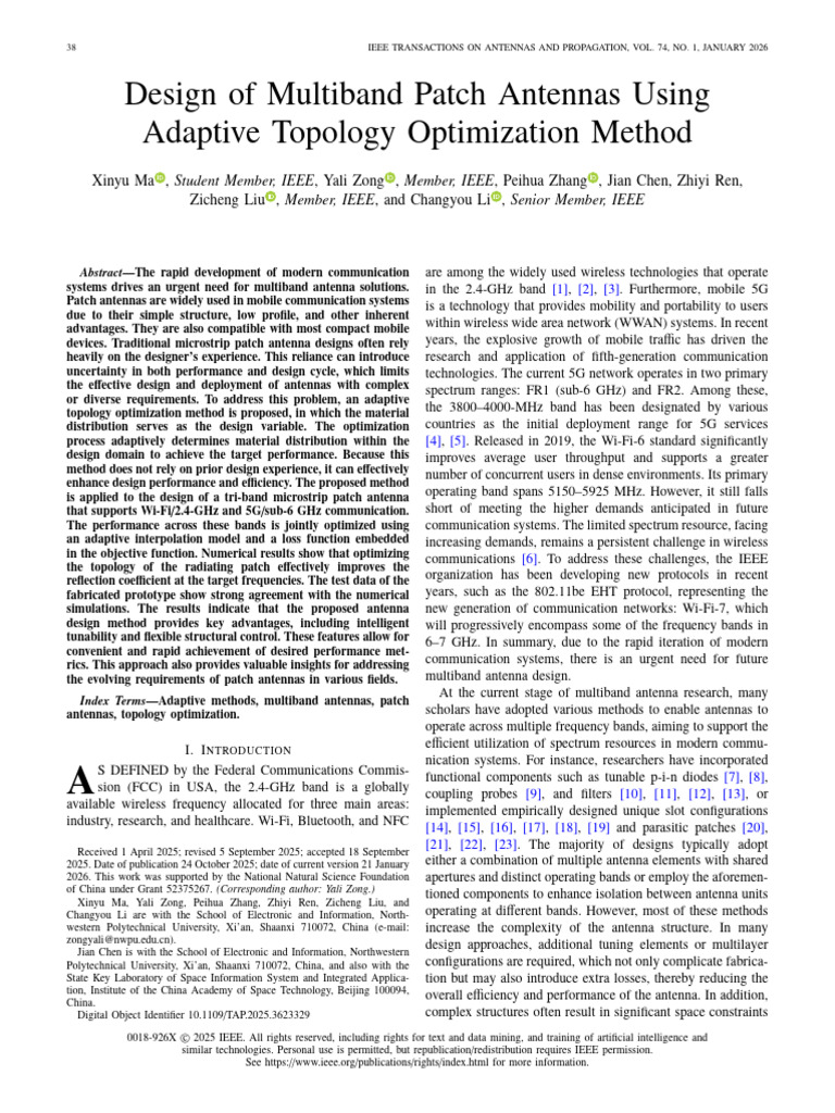 2026-Design of Multiband Patch Antennas Using Adaptive Topology ...