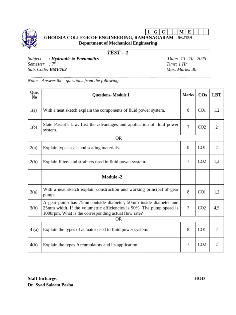 Test 2024 | PDF | Mechanical Engineering