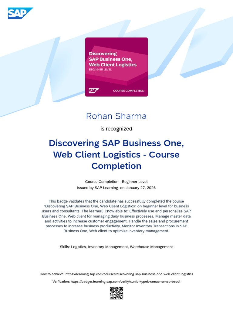 Rohan Sharma Sap Web Client | PDF | Analytics | Information Science
