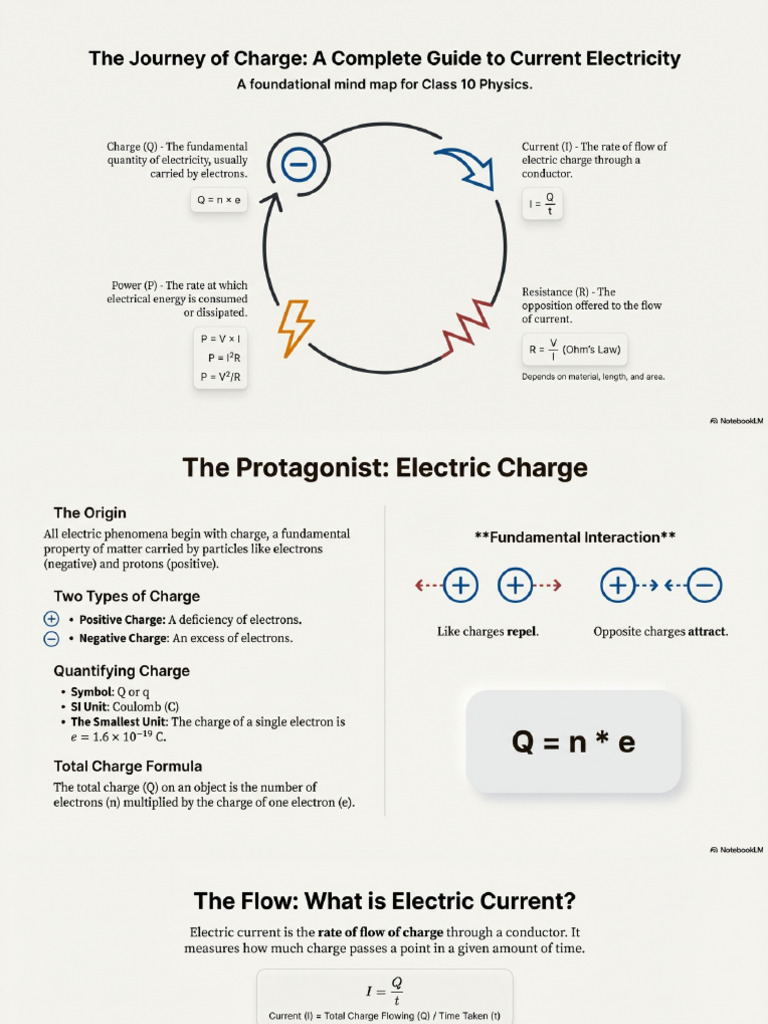 Current Electricity Fundamentals | PDF