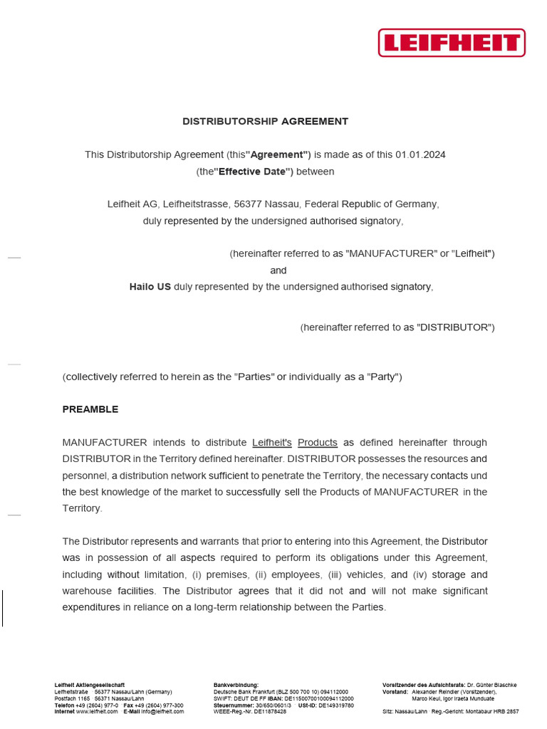 Agreement Final Unsigned | PDF | Legal Liability | Tort