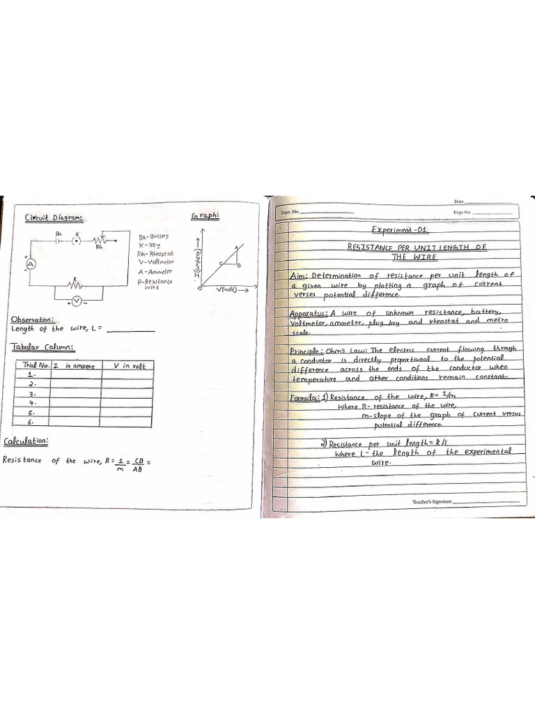 Physics Lab Record | PDF