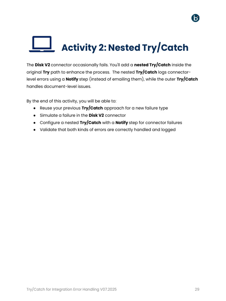 Activity 2 Nested TryCatch - v07.2025 | PDF | Computing