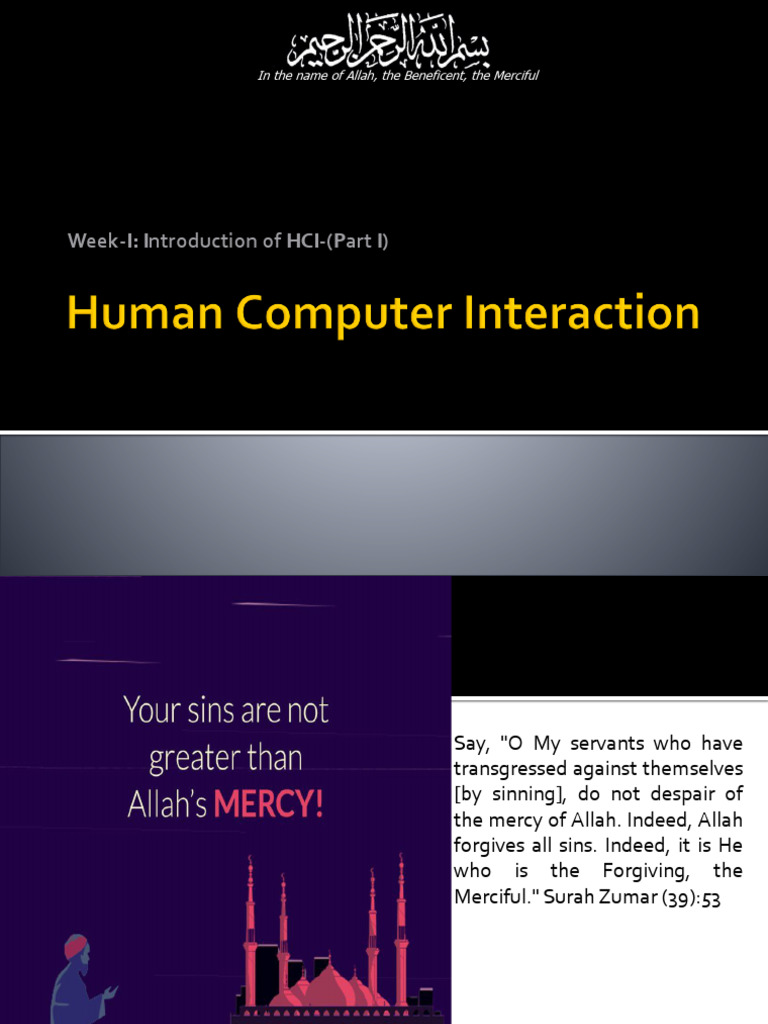 Lecture 01 Introduction | PDF | Human–Computer Interaction | Computing