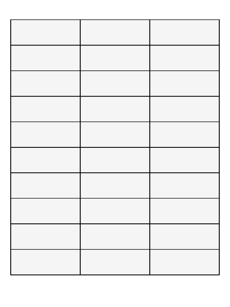 Tables 1 To 30 Vertical Full Page Bold | PDF