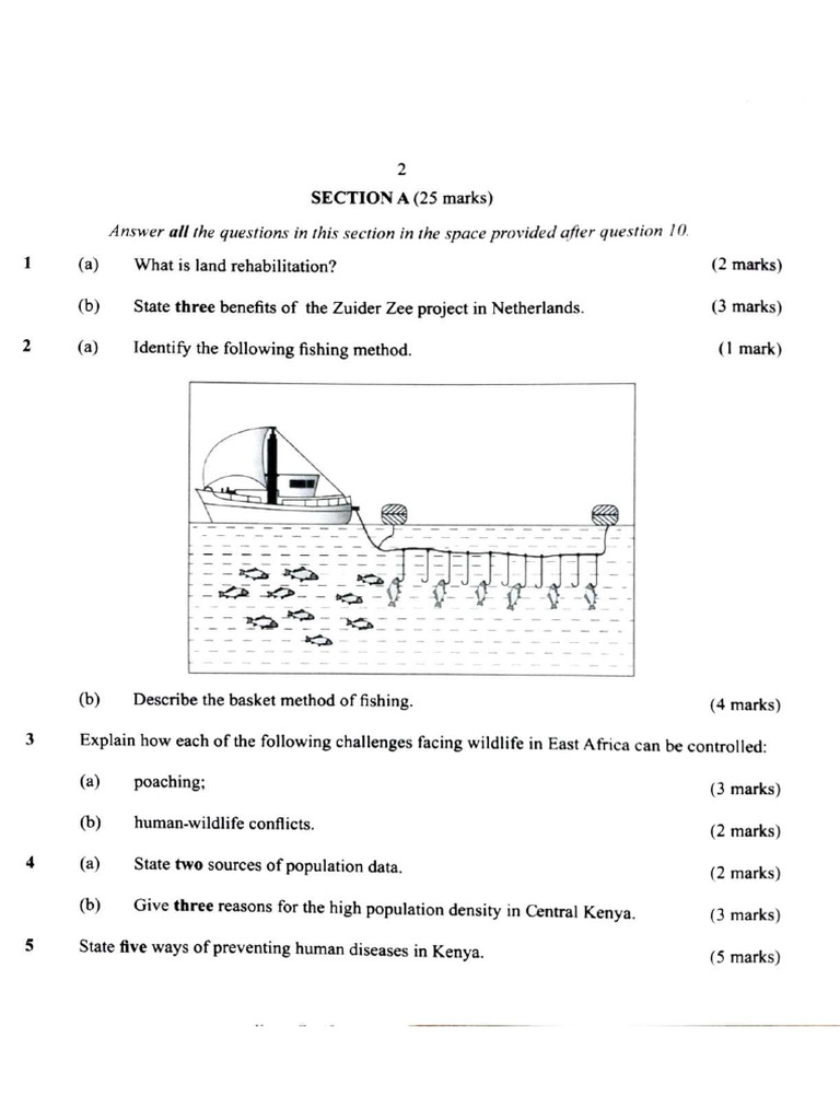 Kcse 2025 Geography Paper 2 Question Paper 2 | PDF