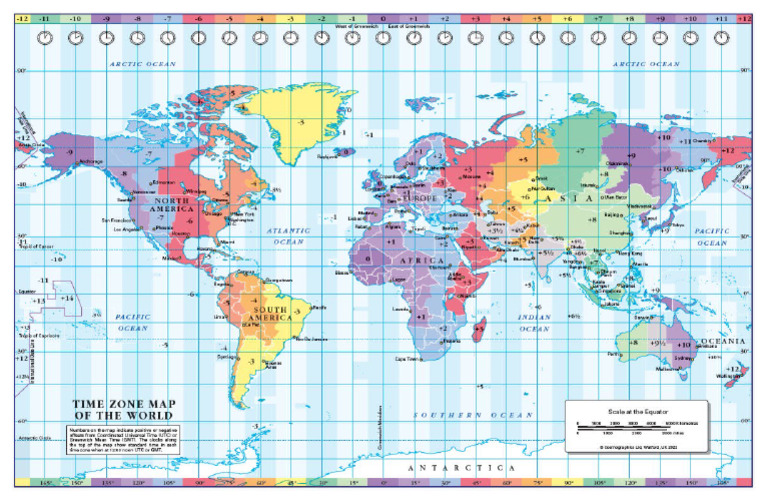 Map of The World Timezone | PDF