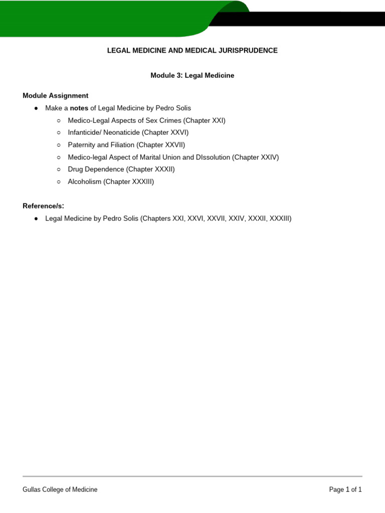 LMMJ Module 3 - Assignment | PDF