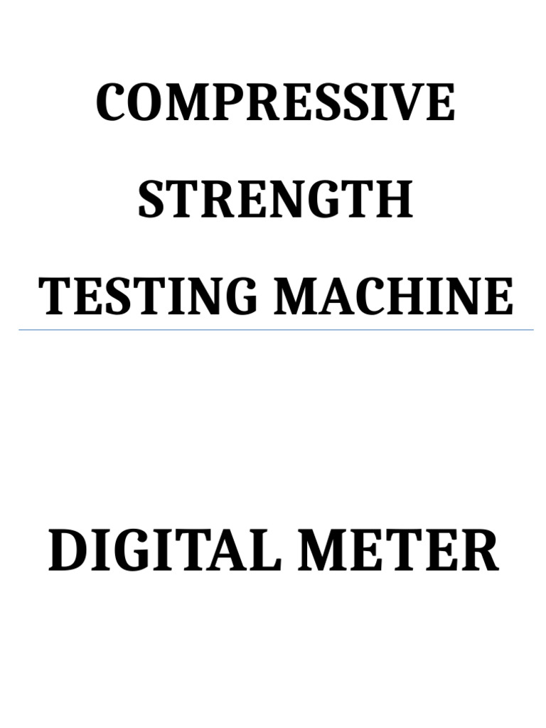 Compressive Strength | PDF