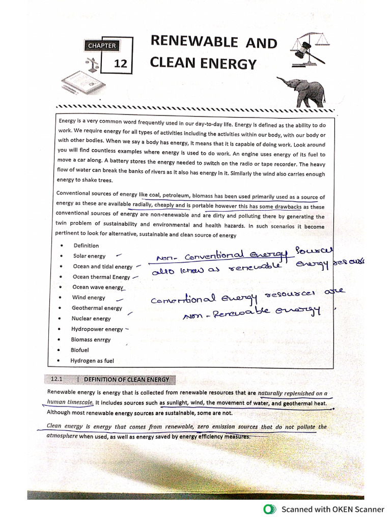 Renewable and Non Renewable Energy | PDF