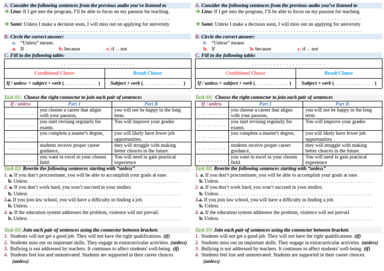 Grammar Exp I - Worksheet | PDF | Subject (Grammar) | Sentence ...