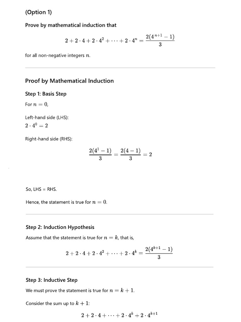 Mathematical Induction Cropped | PDF