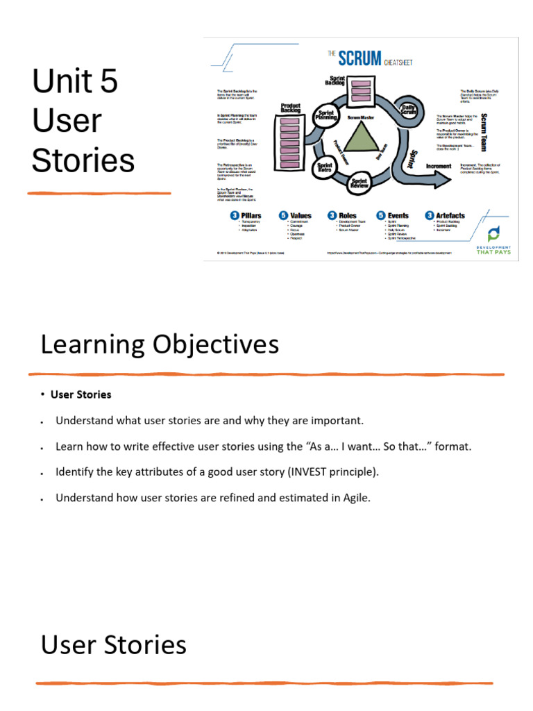 Unit 5 User Stories 2025 | PDF | Agile Software Development | Computing