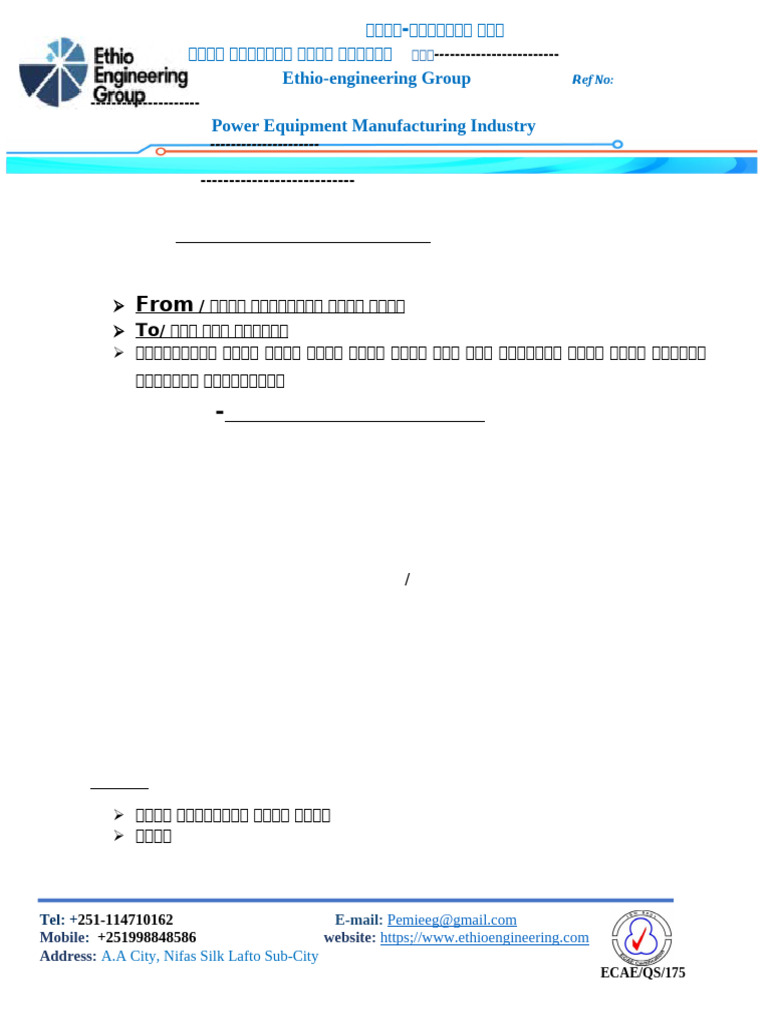 External Outgoing Letter | PDF
