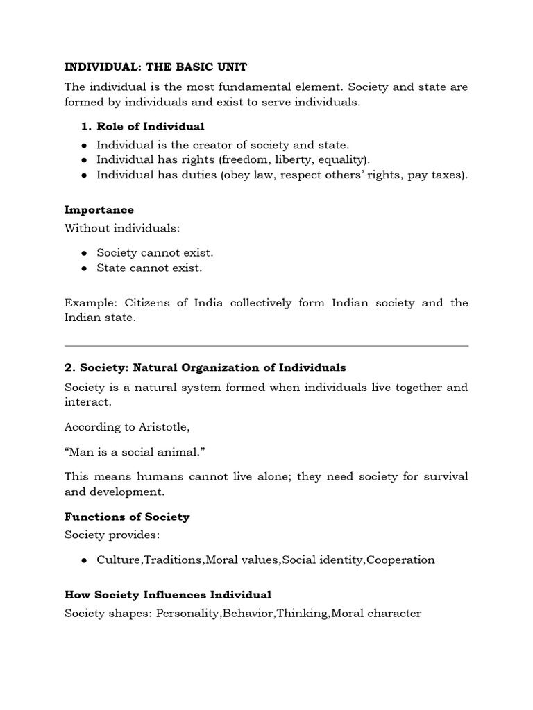 State Society Indiavidual | PDF | Social Contract | Society