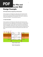 Secant Pile Wall Design Example | PDF | Deep Foundation | Civil Engineering